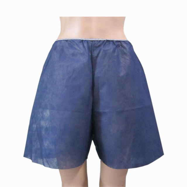 Disposable Dark Blue Non-woven SBPP Boxer 