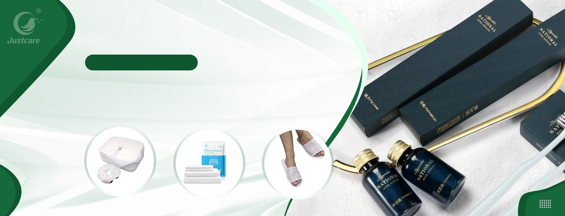 Disposable slipper and bed sheet for hotel