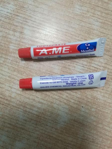 Wholesale Disposable Cheap Hotel Size Toothpaste 