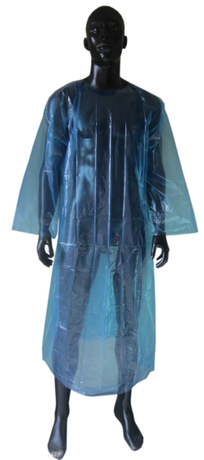 Plastic PE worker gown