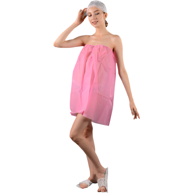 Disposable Nonwoven Colorful Bath Robe