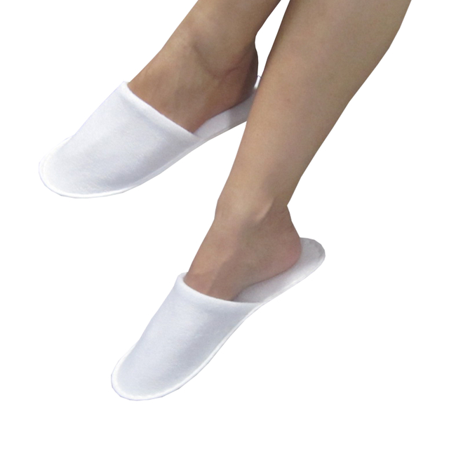Disposable Hotel Use Towel Slippers with EVA Shoe Sole