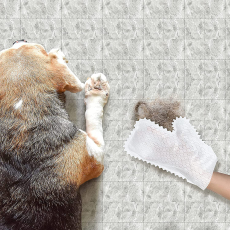 Disposable White Dust Removal Non-Woven Fabric Gloves Dusting Cloth Replaces Dust Wipes Dual-Sided Cleaning Gloves 