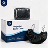 Justcare Polyester Black Beard Cover packaging box, reusable washable facial hair guard, 6pcs per bag, white background product shot