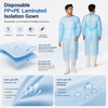 Disposable PP+PE Laminated Isolation Gown