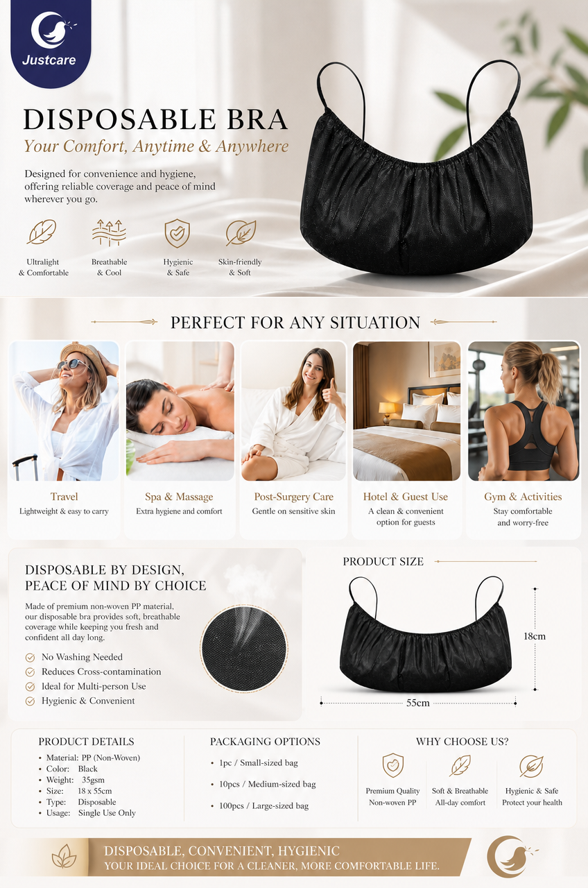 Justcare Women's Disposable Bra JC-B075 Specifications