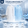 Non-woven Disposable Lab Coat, Breathable Protective Work Coat, Disposable Lab Gown for Lab, Hospital, Factory