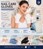 Guantes para u&ntilde;as con protecci&oacute;n UV y punta abierta, guantes anti-UV para uso con l&aacute;mpara de u&ntilde;as