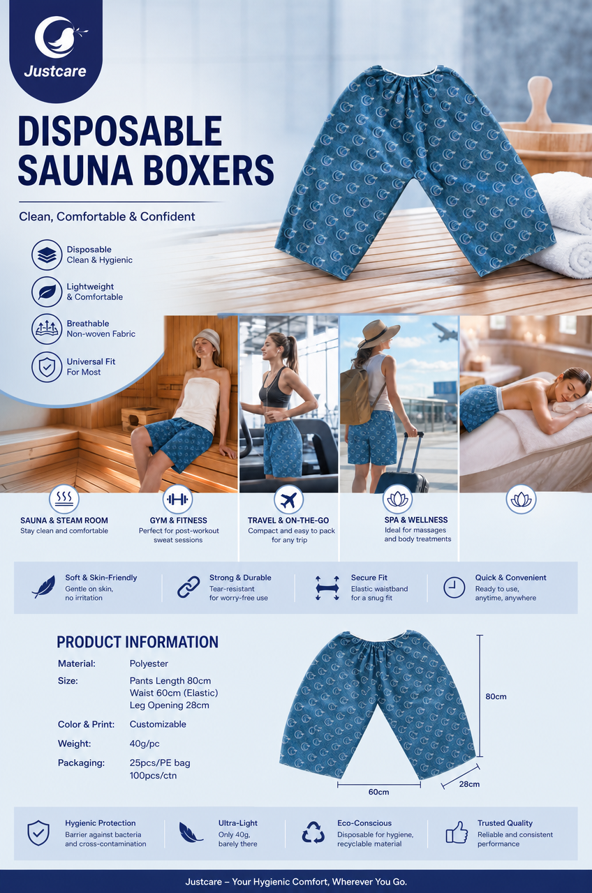 justcare‑disposable‑sauna‑boxers‑multi‑scene‑collage‑poster.png