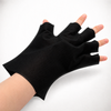Black UV Protection Nail Gloves Open-toed Gloves 