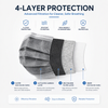 Disposable 4-Ply Activated Carbon Face Mask