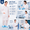 Wholesale Disposable Lab Coat, Single Use Nonwoven Lab Coat for Laboratory and Catering Industry