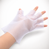 Guantes negros de protecci&oacute;n UV con punta abierta para uso dom&eacute;stico en salones de manicura en gel