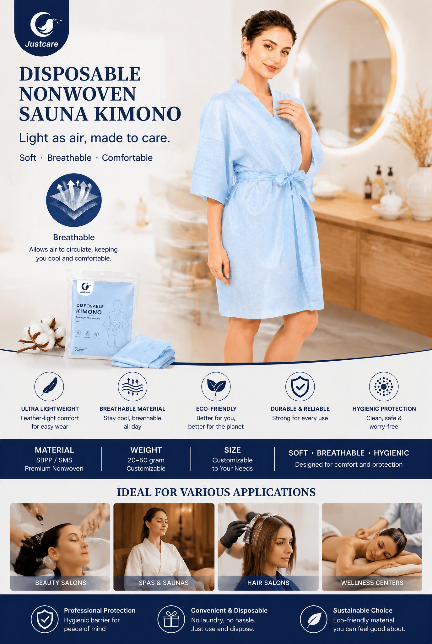 disposable kimono blue 3