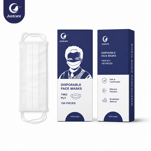 Disposable 2-Ply Paper Pulp Face Mask