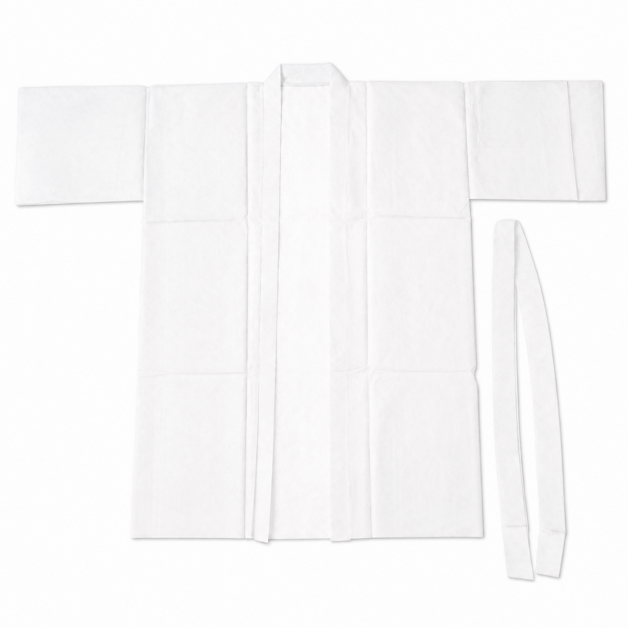 Robe kimono non tiss&eacute;e blanche jetable pour spa SMS