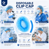 Blue disposable bouffant cap head cover for medical and laboratory use