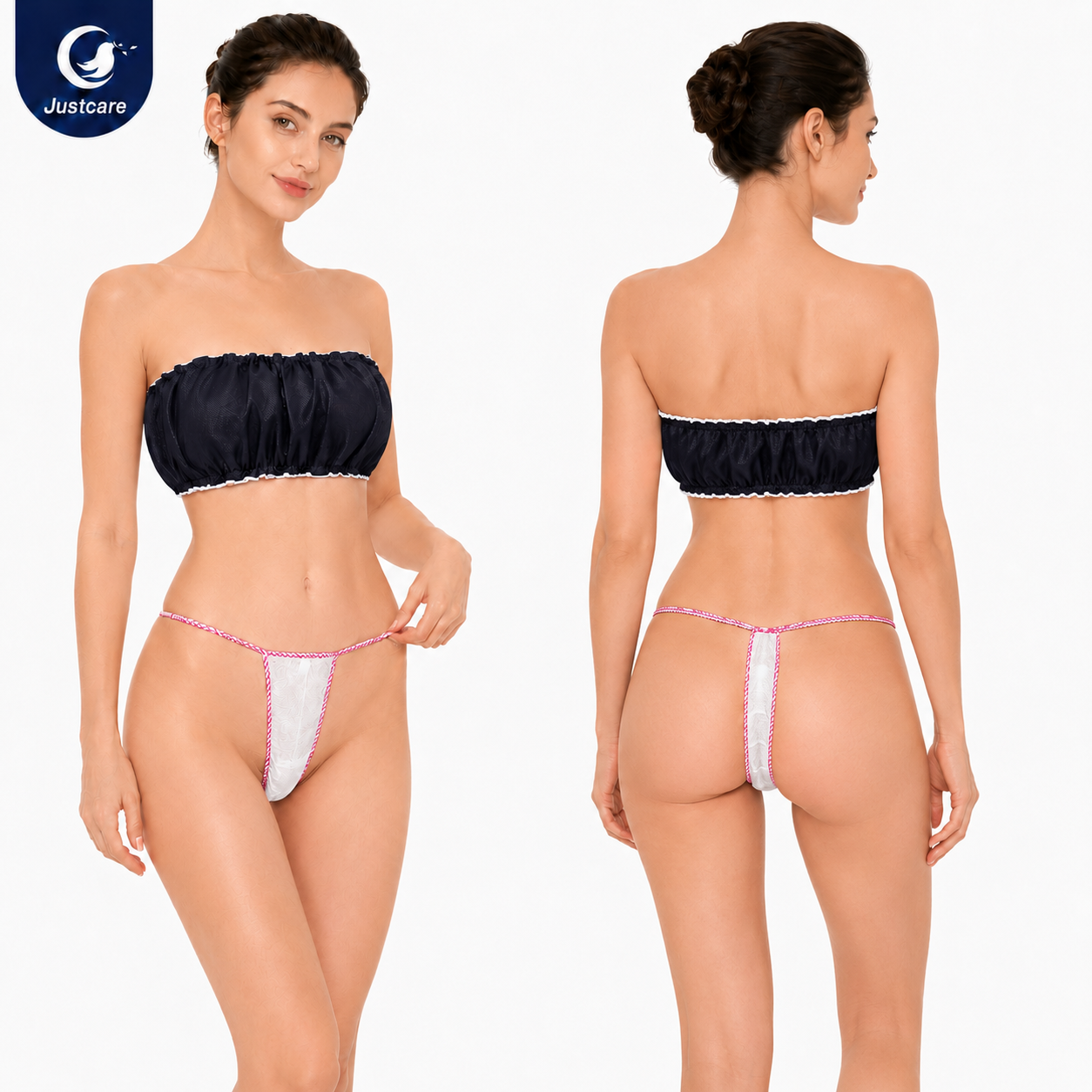 Non Woven Disposable Tanga for Women, disposable ladies tanga underwear for spa use