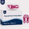 Justcare Disposable Paper Tanning Slippers bulk box package, 1000 pcs disposable spray tan paper slippers for beauty salon