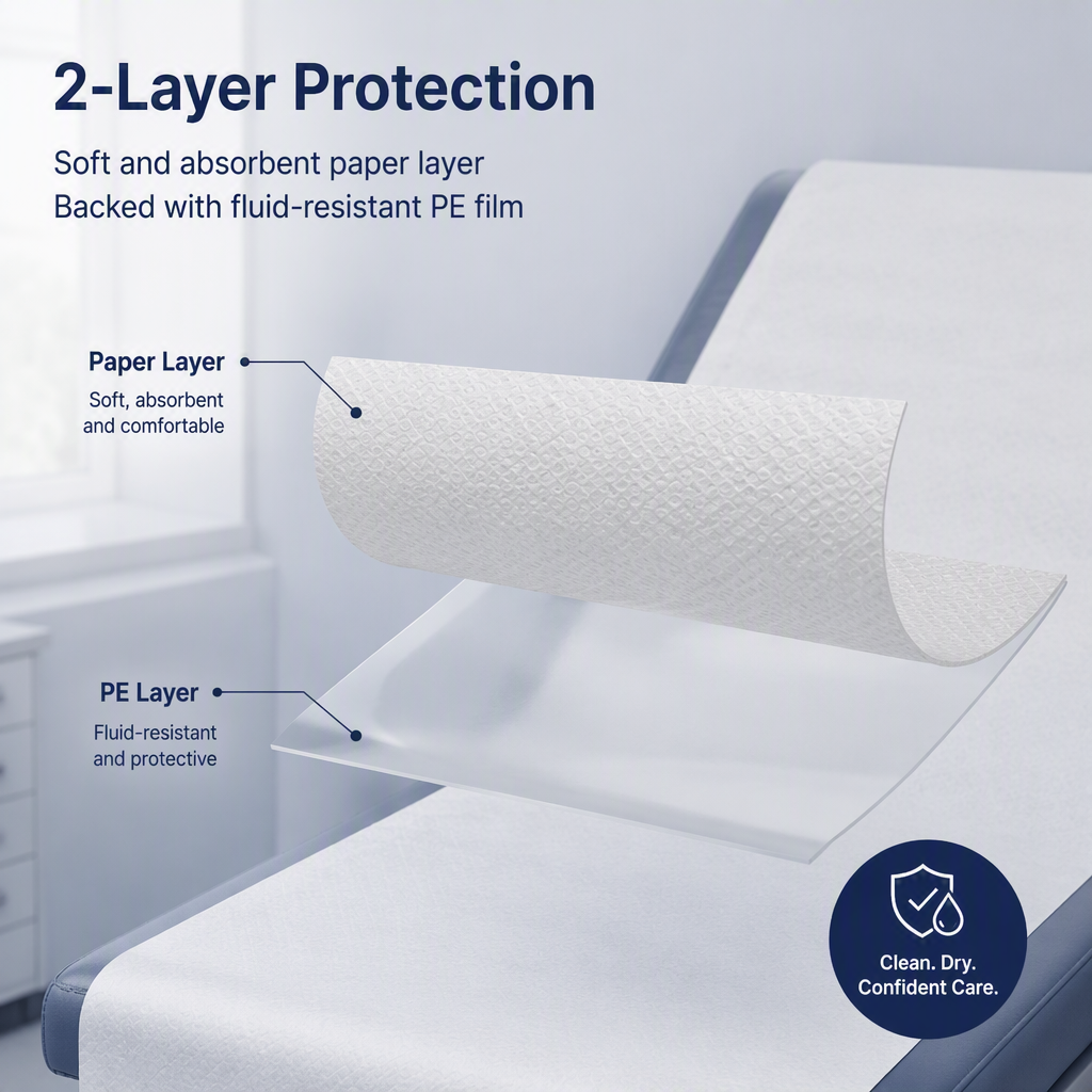 Disposable PE-Coated Exam Table Paper Roll