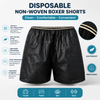  Disposable Men's Black Boxer Shorts