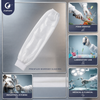 Justcare disposable PP+PE sleeve cover application collage, food service lab industrial medical clinical usage protective oversleeve