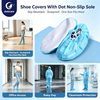 Justcare dot non‑slip sole shoe covers A+ content, PP disposable shoe covers feature parameters, multi‑scene application home cleanroom rainy day