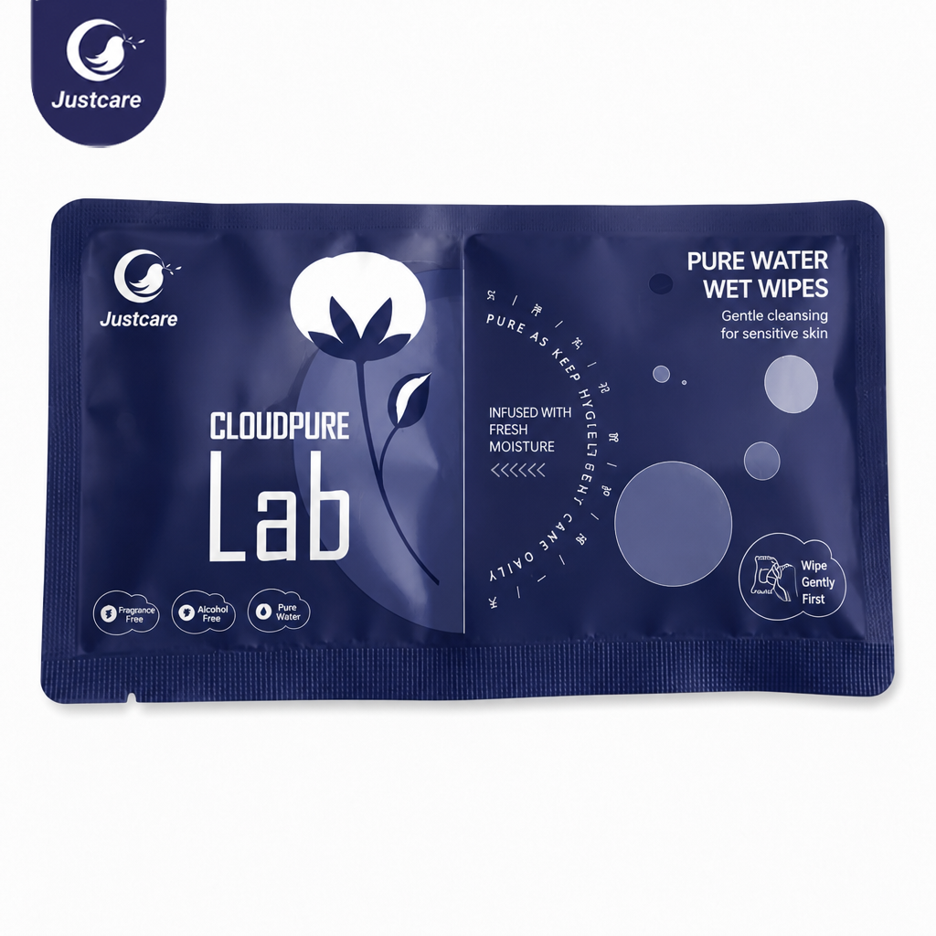Pure Water Wet Wipes for Gentle Skin Cleaning