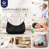 Justcare women disposable bra infographic, lightweight breathable hygienic disposable bra for travel spa post‑surgery hotel use