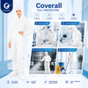 Lightweight nonwoven coverall, single‑use full body protective clothing for salon factory use