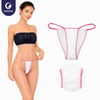 Non Woven Disposable Tanga for Women, soft non‑woven disposable women underwear for spa salon massage beauty treatments