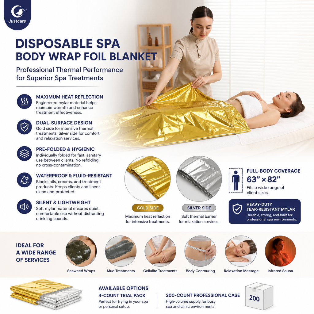 DISPOSABLE SPABODY WRAP FOIL BLANKET