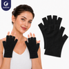 Black UV Protection Nail Gloves Open-toed Gloves 