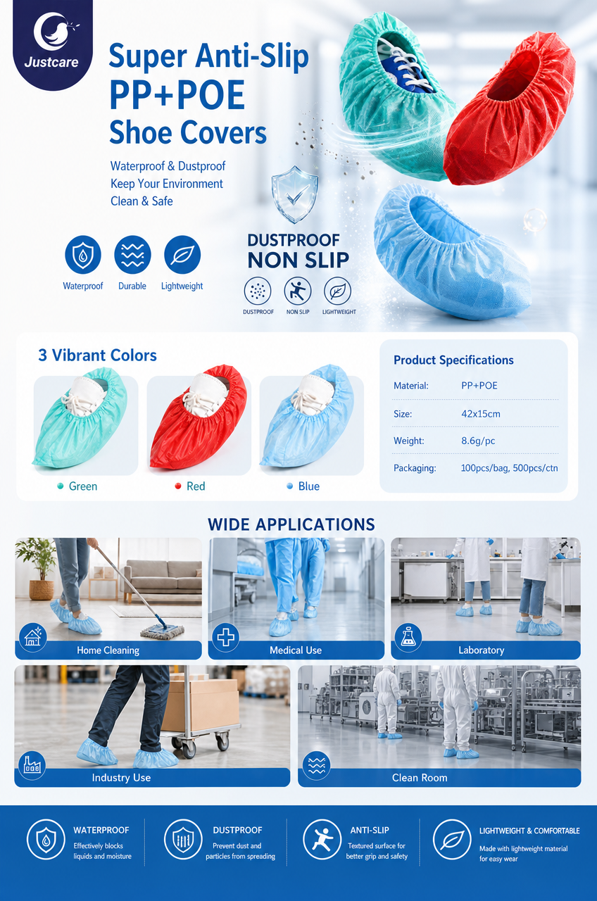 justcare-disposable-pppoe-shoe-cover-full-detail-spec-page