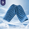 Justcare disposable sauna boxers, breathable polyester non‑woven massage shorts on cloud background