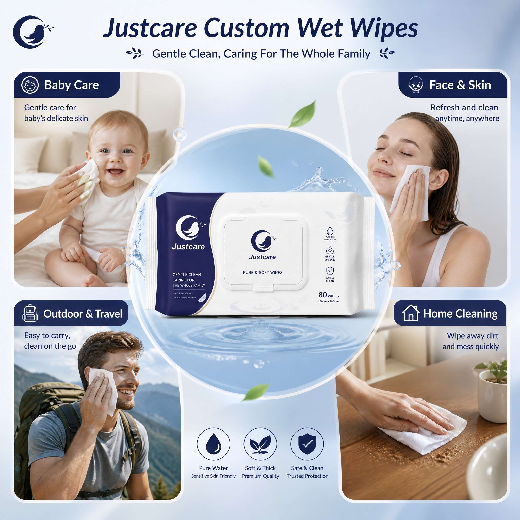 Justcare Custom Wet Wipes