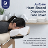 Heart‑Shaped Disposable Face Cover, disposable heart‑pattern face mask, lightweight single‑use face covering for women daily party use