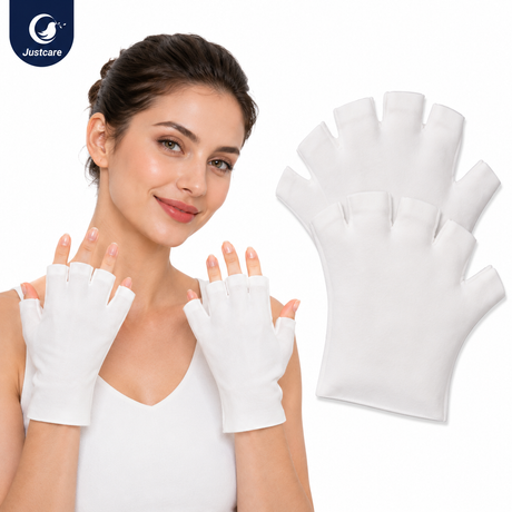 UV Protection Nail Gloves Open-toed Gloves 