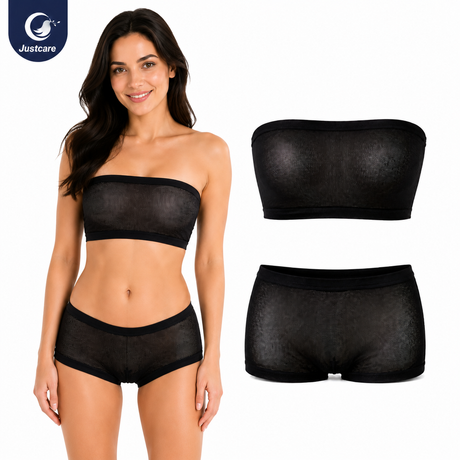 Nylon Underwear and Bandeau Set